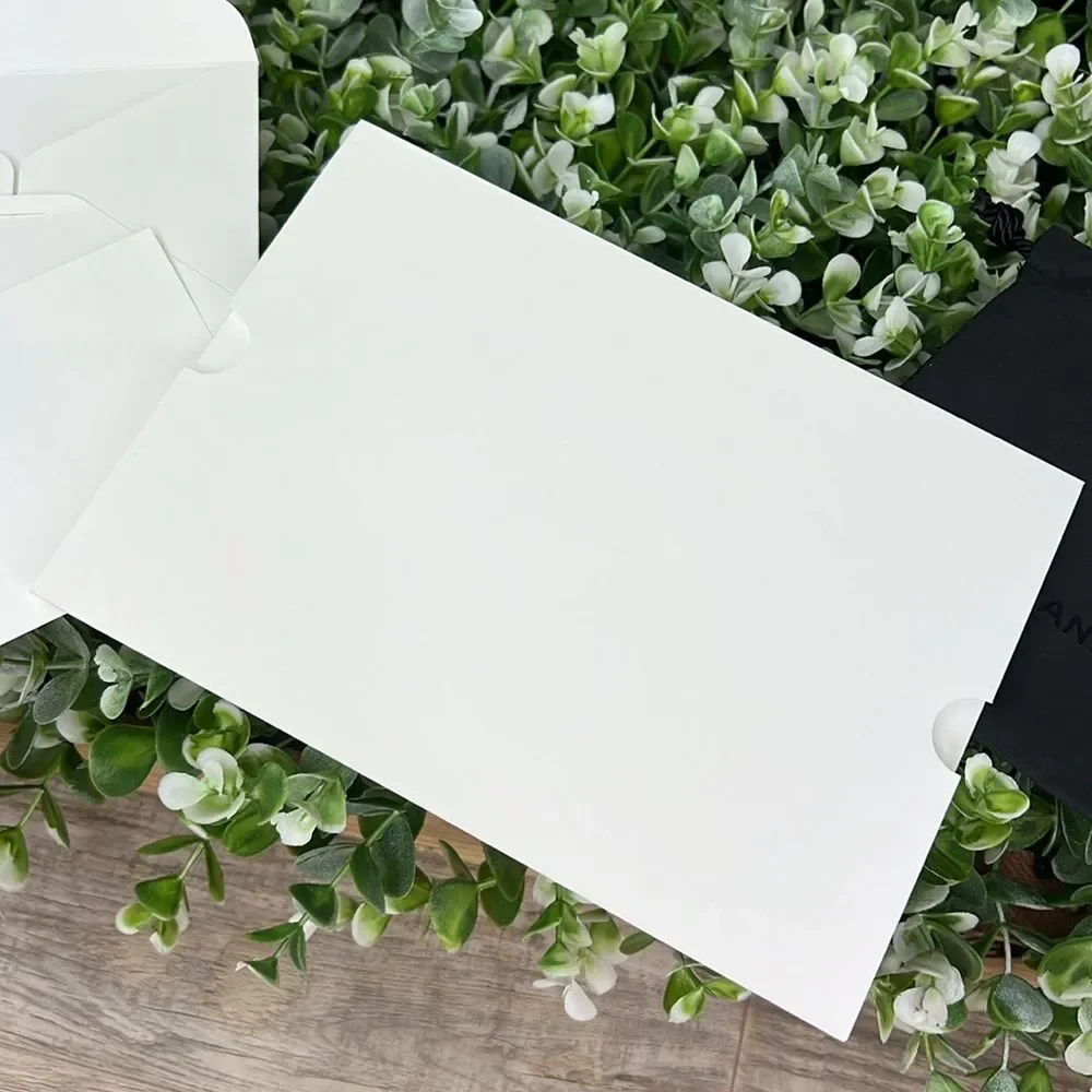 CHANEL Blank Card & Drawstring Pouch Gift Set